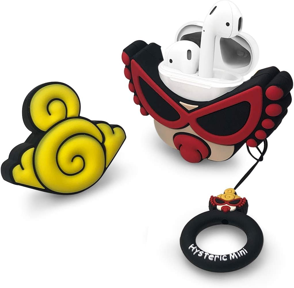 Airpods Case, Dolopow AirPods Accessories Shockproof Protective Premium Silicone Cover Skin for AirPods Charging Case 2 & 1 (Hysteric Mini)
