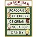 Snack Bar Menu Movie Home Theater Wall Decal 12 x 16