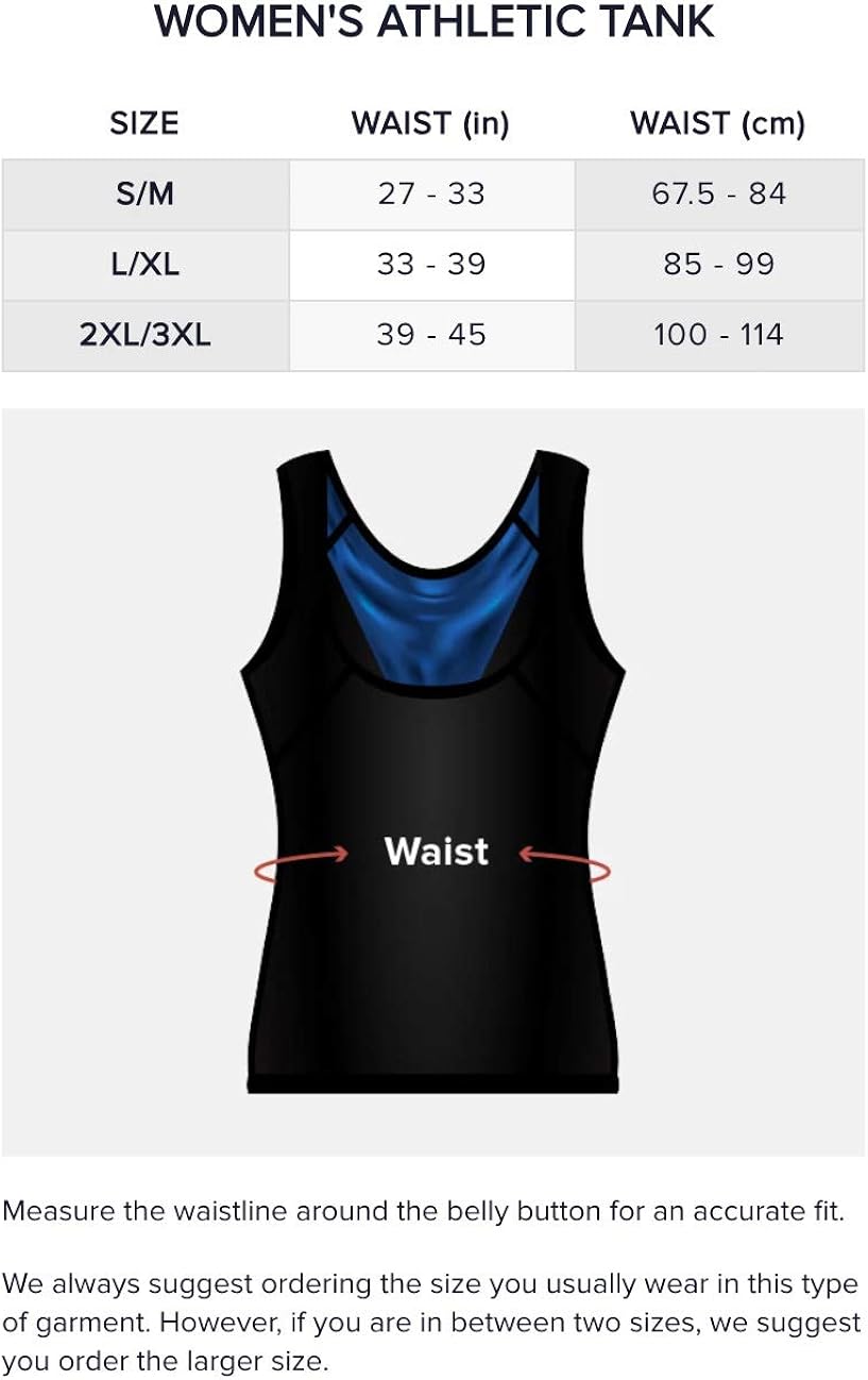 Sweat Shaper Women's Premium Workout Tank Top Slimming Polymer Sauna Vest: Clothing