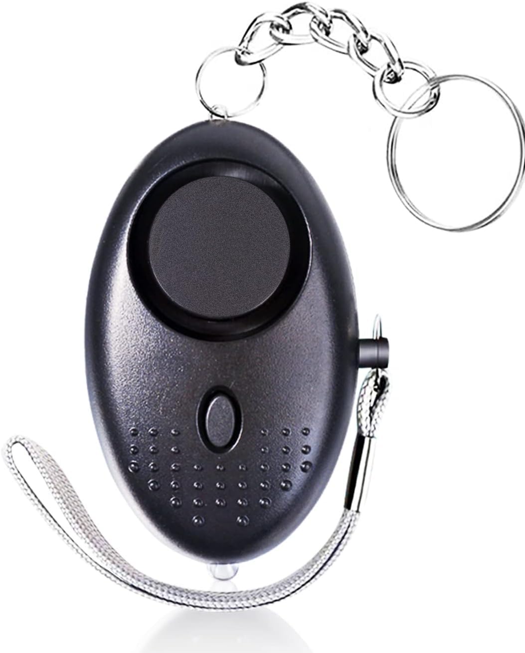 Personal Alarms For Women - Reusable Police Approved 140DB LOUD Security Alarms Keychain with LED Light, Small Personal Safety Alarm for Women Girls Kids and Elderly (Black).