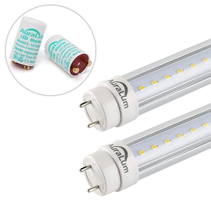 2er Auralum® 90cm 12W T8 G13 Leuchtstoffröhre Weiß 6000~6500K 2835*96LED 1200LM LED Röhre Tube Leuchtmittel mit der transpare