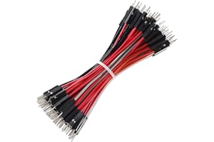 Bestlus Breadboard Jumper Wires 20AWG, Exclusives 10CM Male to Male Jumper Cable Wires M/M 4'' 10 Colors Pack of 120 Square Head 0.1'' (4'', M/M)