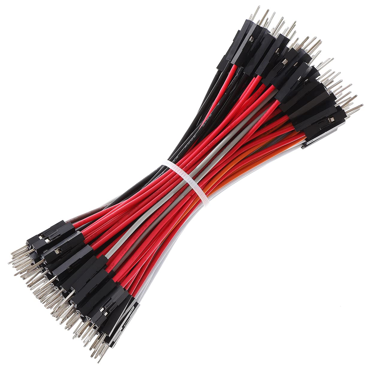 Breadboard Jumper Wires 20AWG, Bestlus Exclusives 10CM Male to Male Jumper Cable Wires M/M 4'' 10 Colors Pack of 120 Square Head 0.1''(4'', M/M)