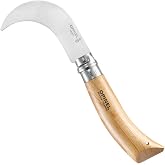 Opinel No. 10 Pruning Folding Knife - Stainless Steel for Pruning, Grafting, Orchards, Vineyards, and Gardening