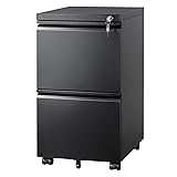 DEVAISE 2 Drawer Metal File Cabinet, Fully