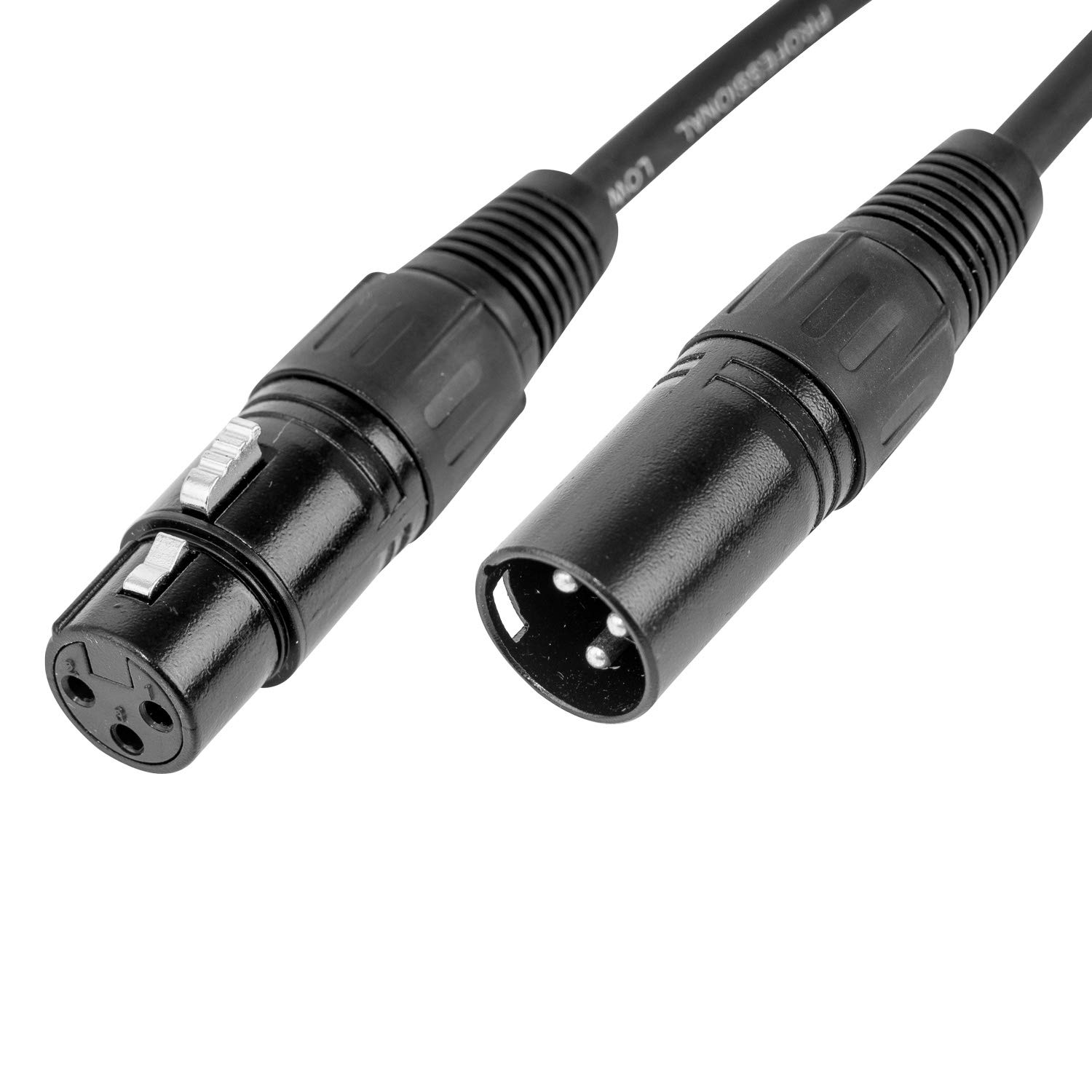 CASCHA Premium Microphone Cable XLR Female to XLR Male 3m Black