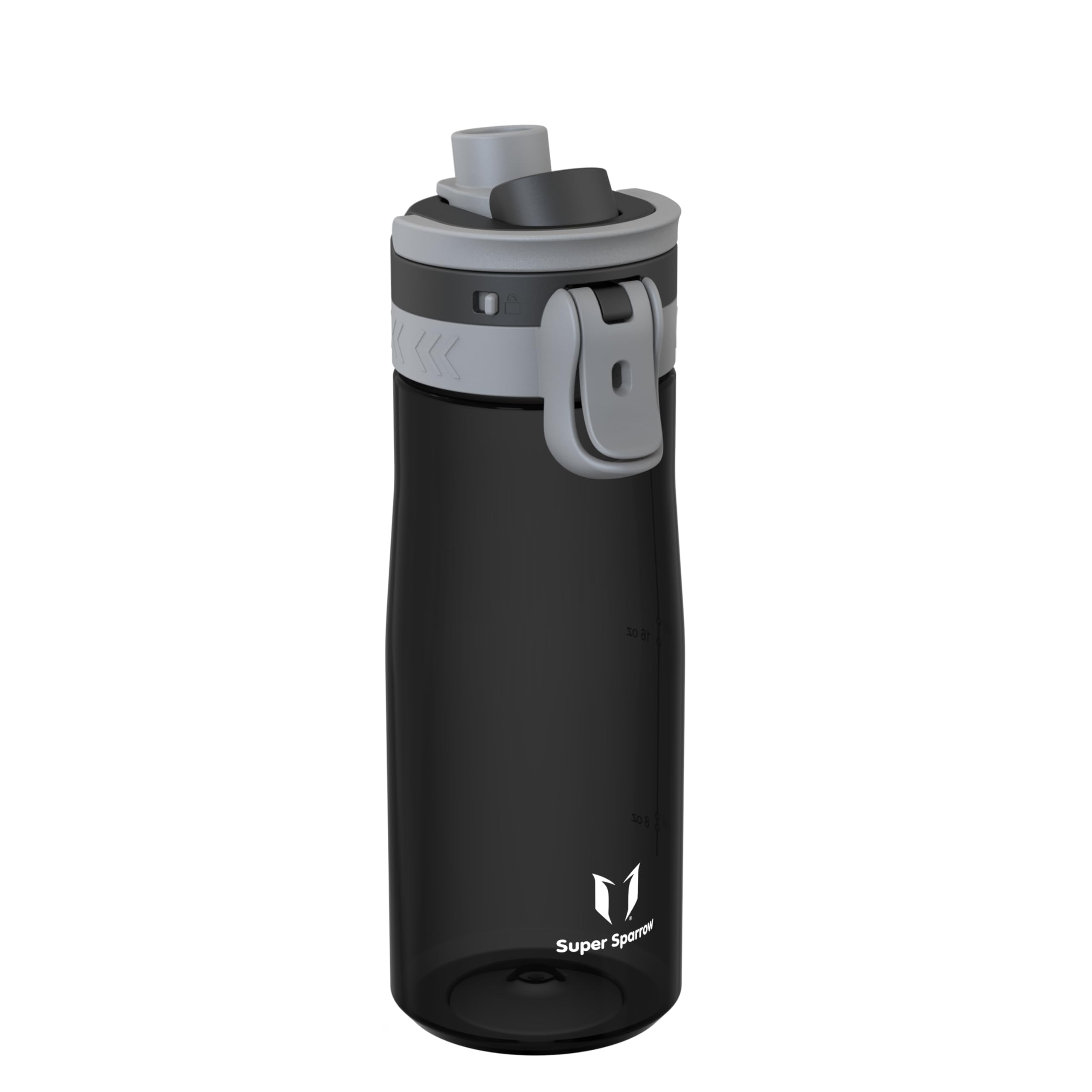 Super Sparrow Water Bottle 750ml - One-Tap TouchGulp Bottle - Non-Toxic BPA Free - Lightweight & Sustainable Tritan Water Bottles for Sports, Travel, Outdoors