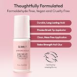 Glamnetic Super Strong Brush On Nail Glue 0.24 oz Brush Tip Vegan view 5