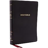 KJV Holy Bible: Giant Print with 53,000 Cross References, Deluxe Black Leathersoft, Red Letter, Comfort Print: King James Version