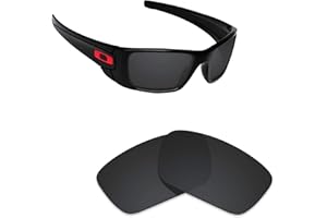 Alphax Stealth Black Polarized Replacement Lenses for Oakley Fuel Cell OO9096