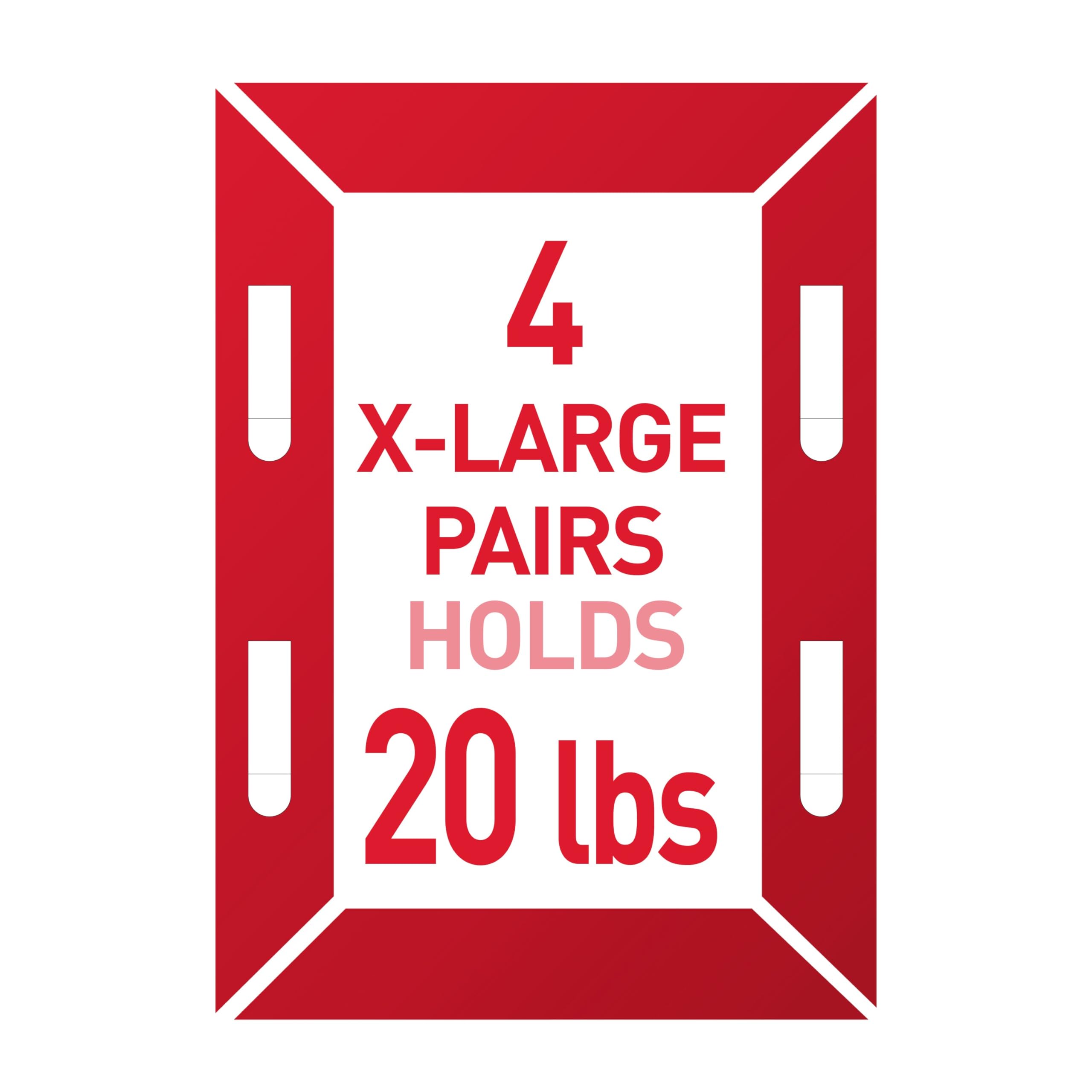 Command 20 Lb XL Heavyweight Picture Hanging Strips, Damage Free Hanging Picture Hangers, Heavy Duty Wall Hanging Strips for Living Spaces, 8 White Adhesive Strip Pairs