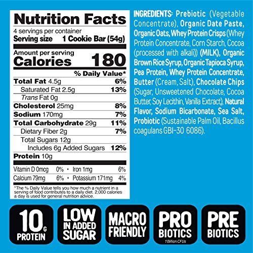 FlapJacked Soft Baked Cookie Bar Variety, 12 count | Protein Snack Bar | Prebiotics + Probiotics | Gluten-Free - Thumbnail 2