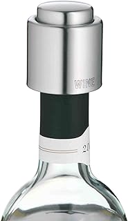 WMF Clever&More Weinverschluss mit Aufschrift, Wein- Flaschenverschluss Ø 2,4 cm, Cromargan Edelstahl mattiert