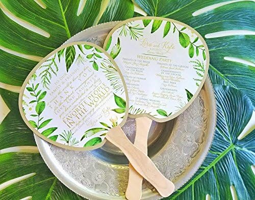 Tropical Program Fan, Beach Wedding Program, Destination Wedding, Wedding, Beach wedding, Ocean Wedding, Fan, Program, Wedding, Wedding Thank you