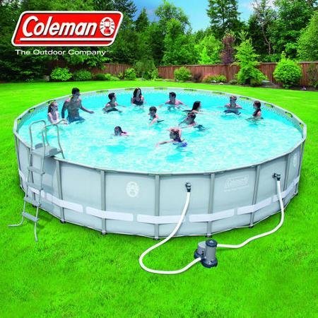 Coleman-22-x52-Power-Steel- Frame Above-Ground Swimming Pool set - //coolthings.us