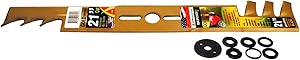 Maxpower 331981B 21-Inch Universal Gold Metal Mulching Lawn Mower Blad