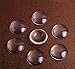 Megrocle 50 Pieces Glass Dome Cabochons Clear Round Cabochons Tiles, Non-calibrated Round, 25 mm/ 1 Inch ,for Photo Pendant Craft Jewelry Making