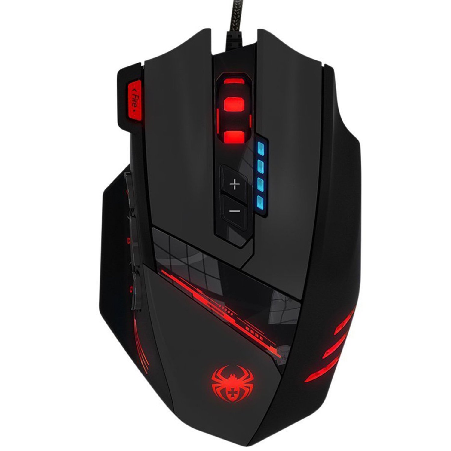 KingTop DPI Ratón Gaming de Programable óptico Alta Precisión Botones Programables Cartucho