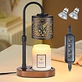 Dimmable Candle Warmer Lamp with Timer Adjustable Height for Scented Jar Candles Electric Candle Wax Melt Warmer for Home Decor Christmas Birthday Gifts for Women Mom(Hummingbird)