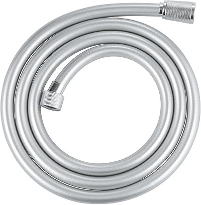 GROHE VitalioFlex Silver Smooth Shower Hose 1.75m TwistStop G1/2 Chrome