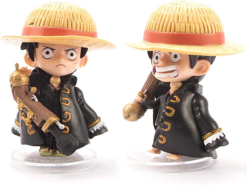 Amazon Com One Piece 2pcs Luffy Q Posket Anime Figure Model Animation Character Statue Kids Gift Action Figure 9cm Luffy Luffy Home Improvement