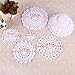 Surepromise 24 Vintage Lace Crochet Motifs Mini Doilies White Decoration Flower DIY Craft Scrapbooking Embellishment