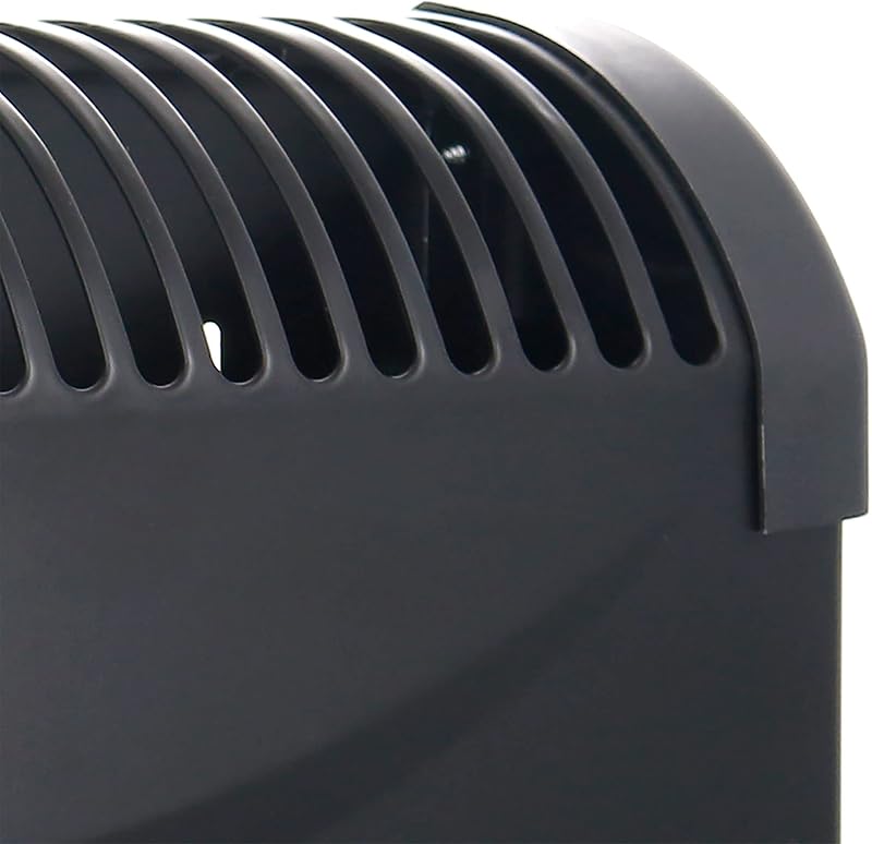 Briebe radiador convector elétrico de ar quente, regulador de temperatura, termostato para baixo consumo, silencioso, portátil, alças de transporte, 3 níveis de potência 750w, 1250w, 2000w (preto) — foto 5 de 6