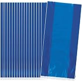 Royal Blue Cellophane Party Favor Plastic Bags - 11.5" x 5" (30 Ct) | Perfect for Gifts, Candy, Treats