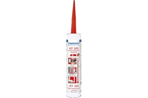 WEICON Silicone HT 300 | High Temp Silicone for Sealing, Bonding & Insulating | Withstands up to 300°C | Red | Ideal for Home