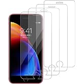iCsapr 4 Pack Glass Screen Protector Compatible for iPhone 8 plus / 7 Plus / 6s Plus / 6 Plus [5.5 Inch] [9H Hardness]-HD Screen Tempered Glass, Scratch Resistant,Easy Install [Case Friendly]