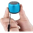 YXYKODM Best Mini Portable Bluetooth Speaker with HD Sound & Bass I Smallest Wireless Bluetooth Speakers for Phone/PC/Tablet I Photo Selfie Button Answer Phone Calls I Cute Tiny Speaker (Blue)