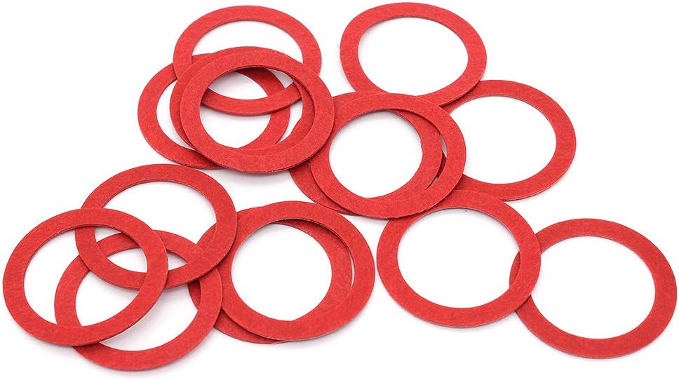 Yuhtech Fibre Washer Assorted Kit - 600 Pcs Fiber Washer Red Steel Paper Insulation Assorted Set - Image 4