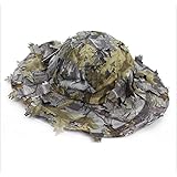 Hunting Explorer3D Leaves Camo Ghillie Hats Outdoor Sun Protection Fishing Hunting Cap Wide Brim Flap Hat