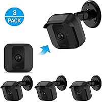 Blink XT XT2 Camera Wall Mount Bracket ,Weather Proof 360 Degree Protective Adjustable Indoor/Outdoor Mount and Cover for Blink XT XT2 Home Security Camera Anti-Sun Glare UV Protection Black(3 Pack)