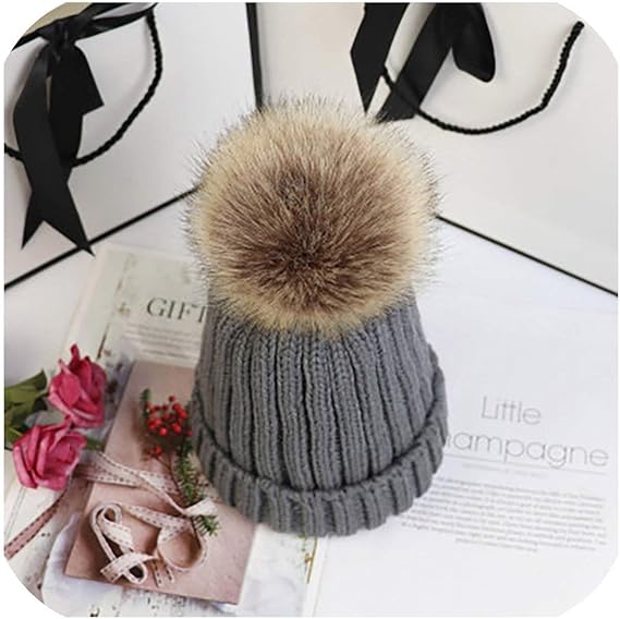 Amazon Co Jp ニット帽子純レッドかわいいウールボール暖かい耳の保護ウールキャップとしてpicture1の ワンサイズ女子すべての種類 服 ファッション小物