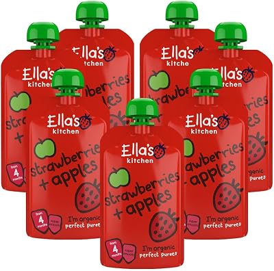 Ella's Kitchen Stage 1 Organic Apple Strawberry 120 g Pack of 7