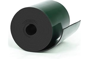 HooTown Adhesive Solid Rubber Strips, 4” Wide x 1/16" Thick x 120" Long Self Neoprene Rubber Sheets Rolls with Adhesive Backing for DIY Gaskets, Pads, Sealing, Liner, Weather Striping, Seals, Crafts