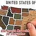Scratch Off Map of The United States - Fun 'Learn The 50 States' Maps for Kids - USA Oversized Earth Tones Travel Tracker Map - Gift - Where I Have Been Maps - Great at Home Learning Tool