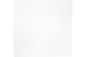 Doodlebug Design Vertical Photo/Recipe Card Protectors for Scrapbooking, 12 by 12-Inch