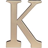 Bakery Crafts Cake Decorations - Monogram Wedding Anniversary Birthday Cake Topper, Letter K, Gold