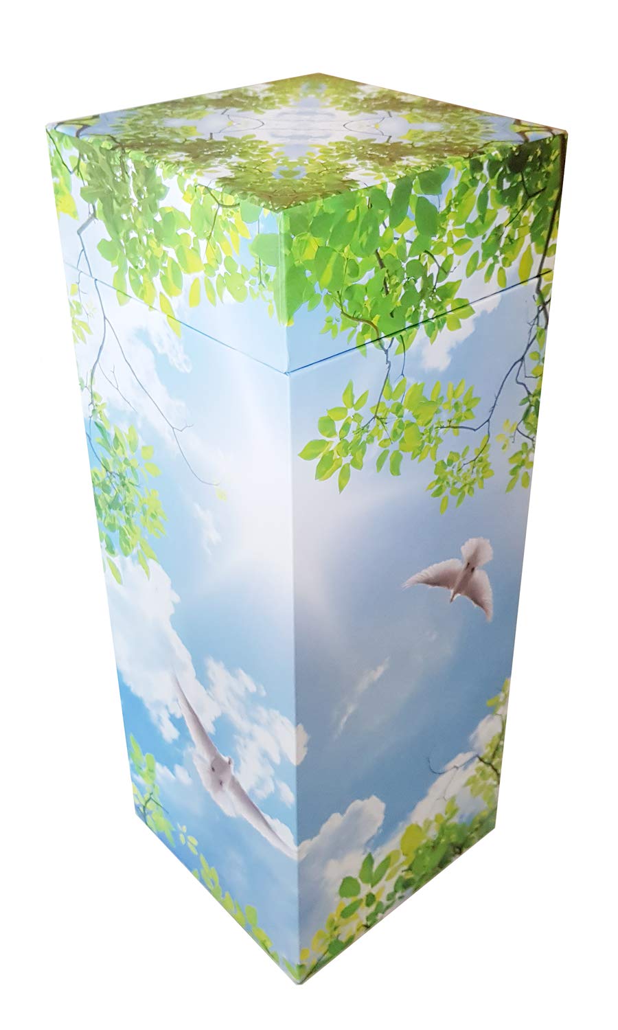 ScatterPod® Square Scattering Urns - Various Size & Designs (Flying Doves, Adult)