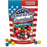 American Gumball Company Refill Gumballs 2 Pound Bag - .59 inch Small Gumballs for 1/2" Gumball Machine, Assorted Flavors