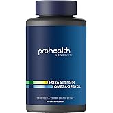 ProHealth Omega-3 Fish Oil Supplements for Women & Men, 120 Softgels, 1200 mg EPA, 900mg DHA & Other Fatty Acids, Extra Strength Fish Oil Nutritional Supplement
