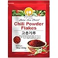 Premium Gochugaru Korean Red Pepper Flakes - 100% Asian Sun-Dried Chili Flake for Kimchi, Stews, and Versatile Cooking - 1LB Pack (1 LB)