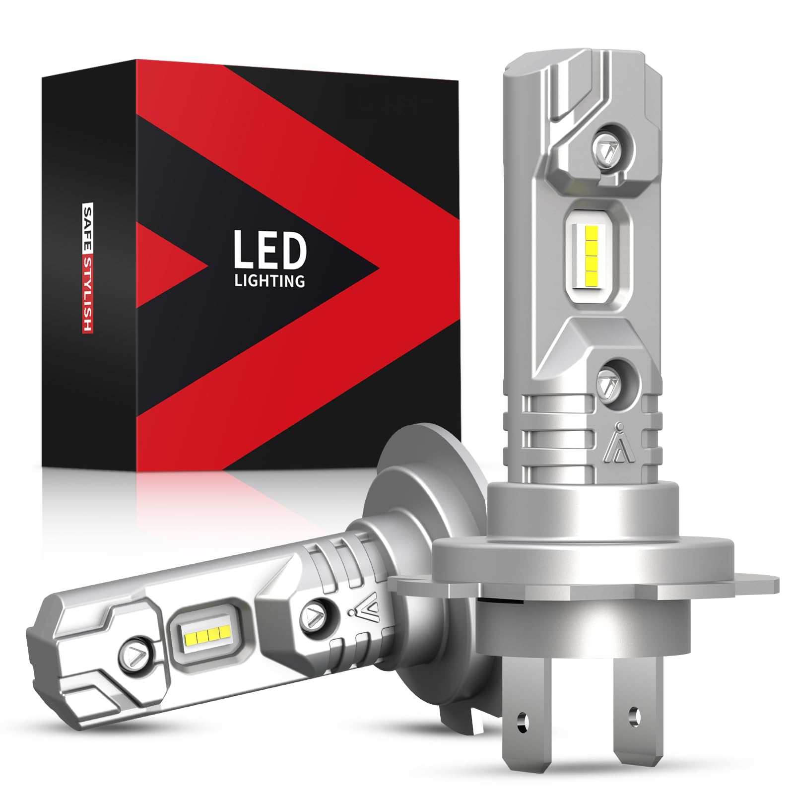 Photo 1 of LASFIT BEAM H-7 Bulb, 6000K White Bright H-7 Light Bulb, 1:1 Mini Size, No Adapter Required, Non-polarity, Fanless Noiseless, Plug and Play, Halogen Replacemet for H7 Fog Bulb, Pack of 2