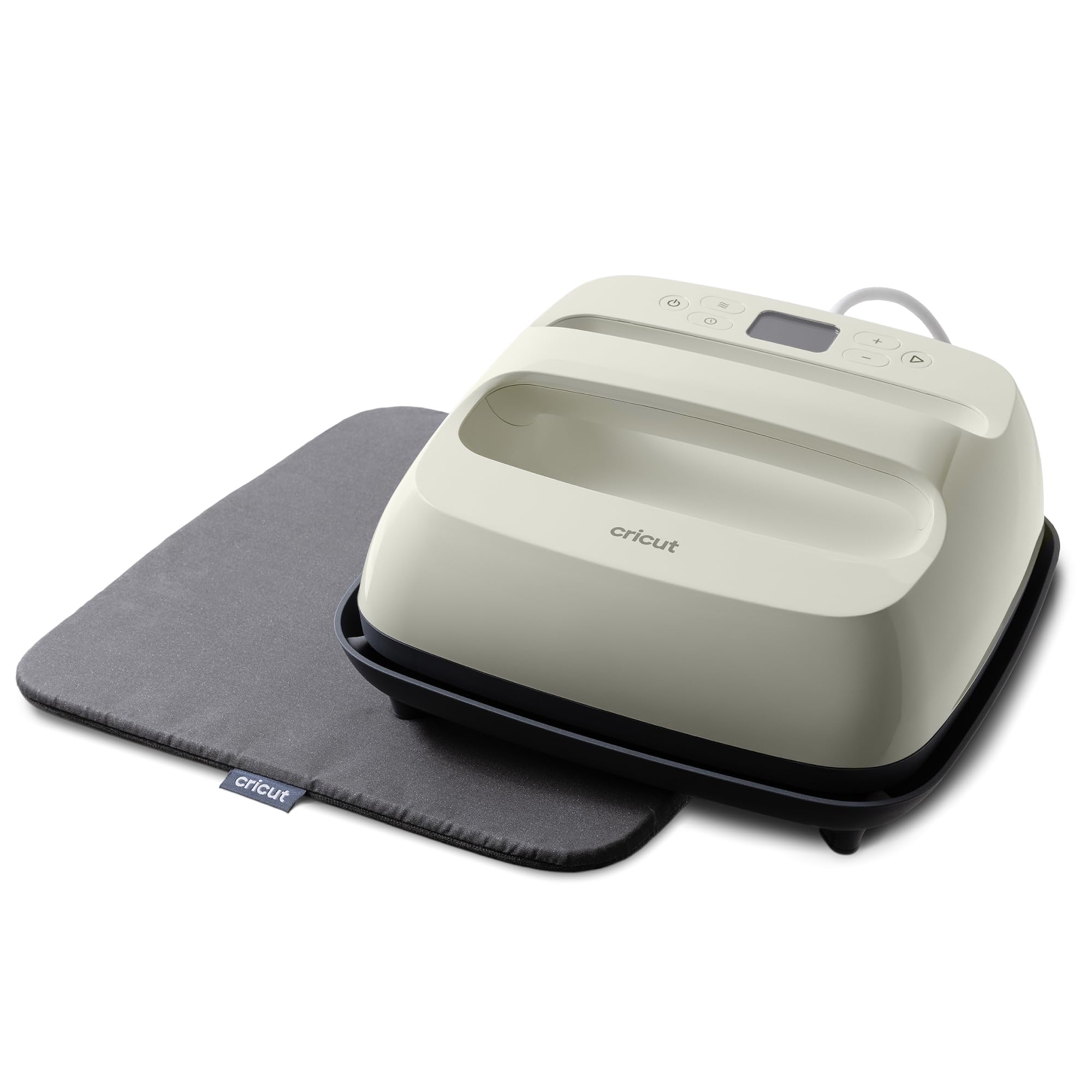 Photo 1 of Cricut EasyPress 2 (SE) – 9 in x 9 in Heat Press + Cricut EasyPress Mat, 12 in x 12 in - Heat Transfer Machine for T-Shirts, Tote Bags, Baby Clothes, Decor, & More - Easy to Use - Taupe