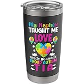 Proud Autism Tia Autism Warrior Tia Autism Awareness Stainless Steel Insulated Tumbler