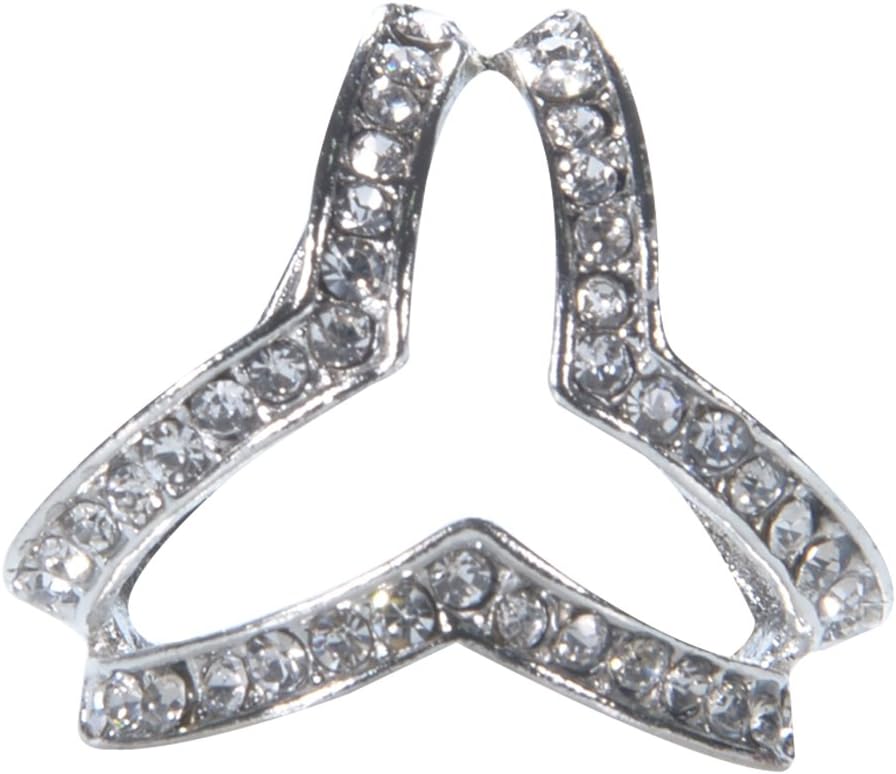 CYNDIE Women Fashion Scarf Buckle Accessories Simple Three Ring Crystal Shawl Buckle
