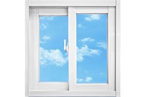 Garages/Basements/Restaurant/Restrooms Window, 20 22 24 26 28 30 32 Inch White Horizontal Sliding Window/Skylight with Screen