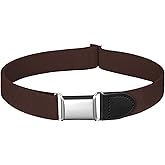 Buyless Fashion Kids Toddlers Baby Adjustable Elastic Dress Stretch Belt with Silver Buckle